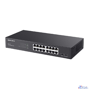 Mercusys MS116GS Коммутатор с 16 гигабитными портами для размещения на столе или в стойке