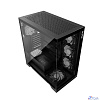 XPG INVADER X BLACK (INVADERXMT-BKCWW) Mid-Tower Gaming ATX PC Case with Panoramic View, Tempered Glass Panels, and RGB Lighting Black