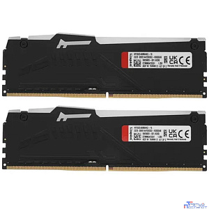 Kingston 16GB DDR5 5200 DIMM FURY Beast Black RGB  kit 2*8, CL40, 1.25V, KF552C40BBAK2-16