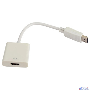 Gembird Переходник DisplayPort - HDMI , 20M/19F, белый (A-DPM-HDMIF-002-W)