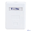 Розетка Lanmaster TWT-SM1-45/S6-WH настен.RJ45 кат.6 STP бел. (упак.:1шт)