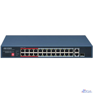 Коммутатор неуправляемый HIKVISION DS-3E0326P-E/M(C) (L2) 25x100Мбит/с 1SFP 24PoE 230W