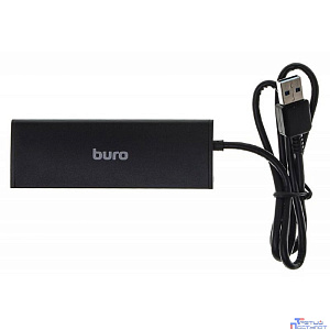 Хаб (разветвитель) BURO BU-HUB4-0.5-U3.0, черный