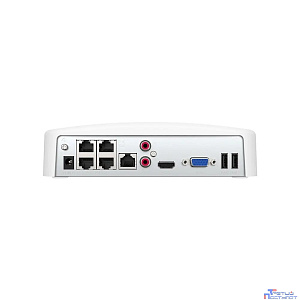 TENDA K4P-4CR Комплект видеонаблюдения ( 4-канальный PoE видеорегистратор 4K UHD + 4 Турельные PoE видеокамеры 4MP UHD, объектив 4мм)