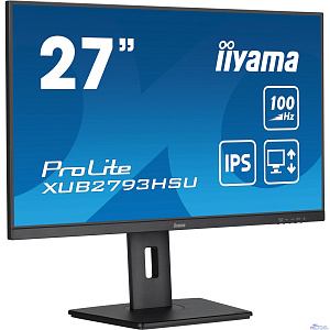 LCD Iiyama 27" XUB2793HSU-B7 {IPS 1920x1080 100Hz 1ms 300cd HDMI DisplayPort USB M/M HAS Pivot}