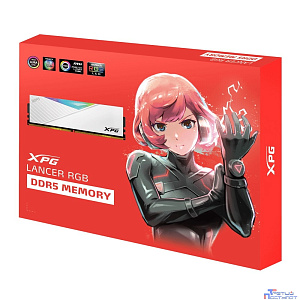 A-data DDR5  XPG LANCER RGB 64GB DDR5-6400 AX5U6400C3232G-DCLARWH, CL32, 1.4V K2*32GB RGB WHITE