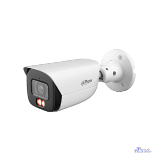 DAHUA DH-IPC-HFW3449EP-AS-IL-0600B  Уличная цилиндрическая IP-видеокамера 4Мп, 1/2,9” CMOS, объектив 6.0мм, видеоаналитика,тревожные вх/вых: 1/1 , микрофон, ИК 50м, LED 50m, IP67, металл