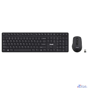 Клавиатура и мышь Wireless Filum FL-KTW15-BK мышь оптическая USB, 4 кл., DPI: 800/1200/1600, 108 кл., тип клавиатуры: мембранная, питание АА 1 шт., че
