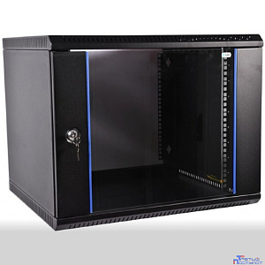 ЦМО Шкаф телекоммуникационный настенный разборный ЭКОНОМ 15U (600 x 650) дверь металл, цвет черный (ШРН-Э-15.650.1-9005)