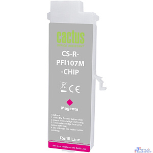 Картридж перезаправляемый струйный Cactus CS-R-PFI107M-CHIP пурпурный для Canon imageProGRAF iPF670/680/685/770/780/785