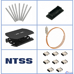 NTSS Кросс NTSS оптический 19'' укомплектованный 1U, 24 порта SC/UPC duplex, 62.5/125 мкм (сплошная панель, сплайс-кассета 2шт, пигтейлы, КДЗС, адаптеры) серый RAL 7035 NTSS-RFOB-1U-24-2SC/U-62.5-SP1.