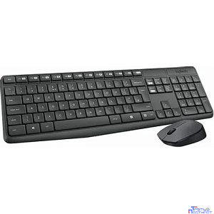 920-007948 Logitech Клавиатура + мышь MK235 GREY USB оригинальная заводская гравировка RU/LAT