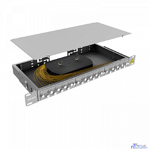 NTSS Кросс 19" NTSS PREMIUM, предсобранный 1U, 24 порта FC/UPC, 9/125 мкм, (сплайс, пигтейлы, кдзс, планки, адаптеры) NTSS-RFOB-PM-1U-24-FC/U-9-SP1.5G2A
