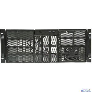Procase RE411-D9H3-FE-65 Корпус 4U server case, 9x5.25+3HDD,черный,без блока питания,глубина 650мм,MB EATX 12"x13", панель вентиляторов 3*120x25 PWM [RE411-D9H3-FE-65]