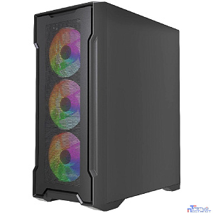 Powercase Mistral X4B, Tempered Glass, 4x 120mm FRGB Fans, чёрный, ATX  (CMXB-L4)