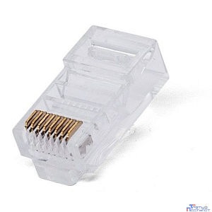 Filum FL-NA-PLUG5E-5 Коннектор RJ-45, 5E кат., 8p8c, 6 мкм, для одножильного кабеля, уп/100 шт