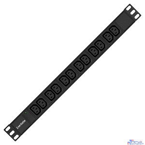 Exegate EX280865RUS Блок розеток ExeGate ServerPro PDU-19H007 Al-12C13-C20, 19",1U,алюм, 12 IEC 320 C13, С20