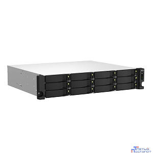 Сетевое хранилище без дисков/ SMB QNAP TS-1264U-RP-4G NAS 12 HDD trays, rackmount 2U, 2 PSU. 4-core Intel Celeron N5095 2.0-2.9 GHz, 8 GB RAM up to 8 GB, 2x2.5 Gigabit Ethernet, 2xUSB 3.2 Gen 2 (10Gbp