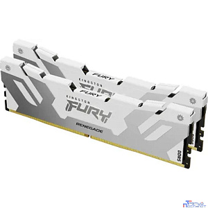 Память оперативная/ Kingston 64GB 6400MT/s DDR5 CL32 DIMM (Kit of 2) FURY Renegade White XMP