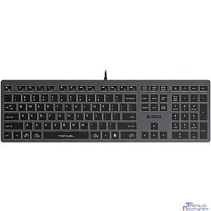 Клавиатура A4Tech Fstyler FX60H серый USB slim LED (FX60H GREY/WHITE)/1787693