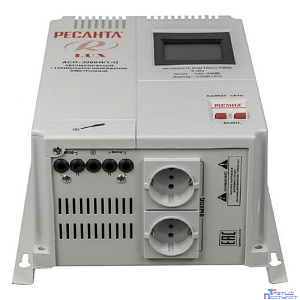 Ресанта АСН-3 000 Н/1-Ц 63/6/21 Стабилизатор Lux {220В±8%, Габариты 260х155х310, Вес 8кг}