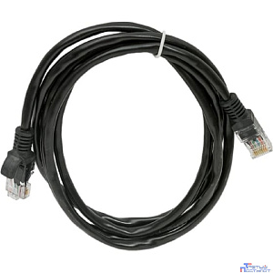 Cablexpert PP12-1.5M/BK Патч-корд UTP кат.5e, 1.5м, литой, многожильный (чёрный)