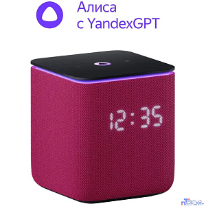 Яндекс Станция Миди Zigbee Малиновый [YNDX-00054PNK]
