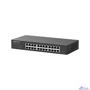 Mercusys MS124GS Коммутатор с 24 гигабитными портами для размещения на столе или в стойке
