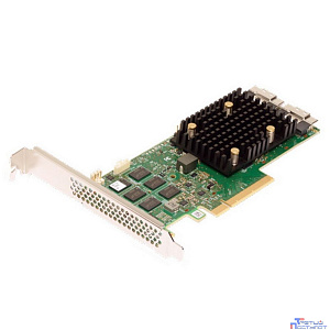 RAID-контроллер Broadcom 9560-16i SGL (05-50077-00 / 03-50077-00008)  PCIe 4.0 x8 LP, SAS/SATA/NVMe, RAID 0,1,5,6,10,50,60, 16port(2* int SFF8654), 8GB Cache, 3916ROC, RTL