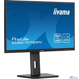 LCD IIYAMA 27" XUB2797QSN-B2 черный {IPS 2560x1440 100Hz 1ms 300cd HDMI DisplayPort(in+out) USB3.2 USB-C3.2(65W) USB-C3.2(15W) RJ-45 2x2W HAS Pivot}