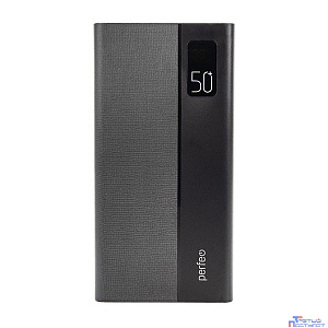 Perfeo Powerbank MOUNTAINS 50000 mAh/LED дисплей/PD + QC 3.0/Type-C/4 USB/Выход: 3A, max 22.5W/Black (PF_B4887)