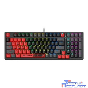 Клавиатура проводная A4Tech Bloody S98 red/black (USB, механическая, for gamer, LED) (SPORTS RED)