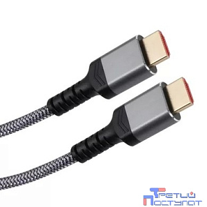 iOpen ACG859A-1.0 Кабель интерфейсный HDMI-HDMI 19M/M,ver. 2.1 8KX60Hz (Econom) оплетка 1m