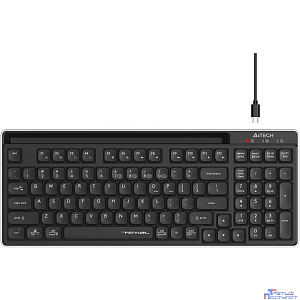 Клавиатура беспроводная A4Tech Fstyler FBX70C black (USB, BT/Radio, slim, Multimedia) (FBX70C)
