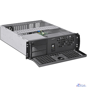 Procase EB350D-B-0 Корпус 3U Rack server case, дверца, черный,  без блока питания , глубина 500мм, MB 12"x9.6"