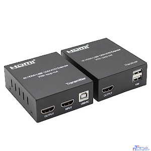 ORIENT VE050, HDMI KVM extender (Tx+Rx), HDMI+USB+Audio удлинитель до 120 м по витой паре Cat5e/6, HDMI 1.4, 4K@30Hz/1080p@60Hz, HDCP (31212)