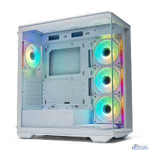 XASTRA Корпус Q600 4ARGB-C10-WH White ATX/Aquarium/Screewless/3x120mm ARGB PWM FM fans/Argb+PWM HUB 10port/ Q600-4FM12A-C10-WH