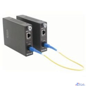 D-Link DMC-1910R/A9A WDM медиаконвертер с 1 портом 1000Base-T и 1 портом 1000Base-LX с разъемом SC (Tx: 1310 нм; Rx: 1550 нм) для одномодового оптического кабеля (до 15 км)