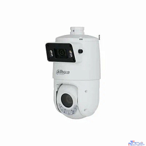 DAHUA DH-SDT4E225-4F-GB-A Уличная купольная PTZ IP-видеокамера с панорамным модулем, активным сдерживанием и ИИ1/2.8" 4Мп CMOS, 0.001 лк @F1.0, 2.8мм, разрешение: 2560?1440@25 к/с, ИК-подсветка 30м, L