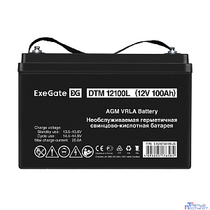 Exegate EX297561RUS Аккумуляторная батарея ExeGate DTM 12100L (12V 100Ah, болт М6)