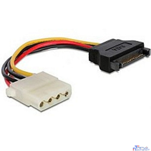 Кабель питания SATA Cablexpert 15см, sata 15pin/molex 4pin, пакет (CC-SATA-PS-M)