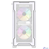 Powercase Mistral Micro X3W ARGB, Tempered Glass, 3x 120mm ARGB PWM Fan, белый, mATX (CMMXW-A3)