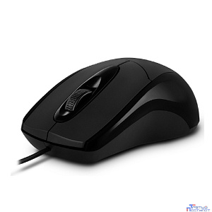 Мышь SVEN RX-110 USB чёрная (2+1кл. 1000DPI, цвет. картон, каб. 1,5м)