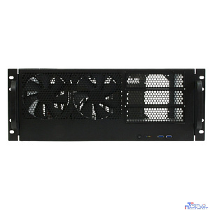 Procase PS443-14-0-RA Корпус 4U server case,3x5.25,черный,без блока питания,глубина 432мм,6-32, фильтр, MB PICMG 1.3, PICMG 1.0