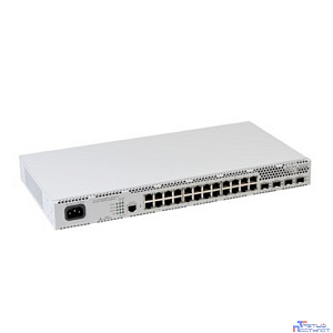 ELTEX MES2424P AC Ethernet-коммутатор 24 порта 10/100/1000BASE-T (PoE/PoE+), 4 порта 1000BASE-X/10GBASE-R, L3, 220В AC