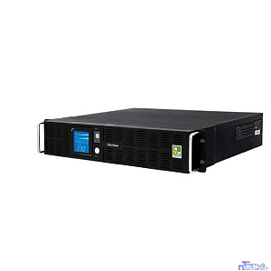 ИБП CyberPower PR1500ELCDRT2U {Line-Interactive, 1500VA/1350W, USB/RJ11/45 (8 IEC), 12В/7 Ач х 4}