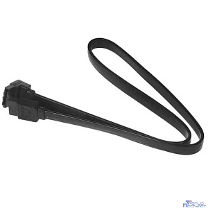 Cablexpert Кабель интерфейсный SATA Sata3 7pin / 7pin, угловой, защелка, 50см, черный, пакет (CC-SATAM-DATA90-BL-50CM)