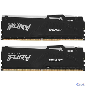 Kingston 16GB DDR5 5200 DIMM FURY Beast Black RGB  kit 2*8, CL40, 1.25V, KF552C40BBAK2-16