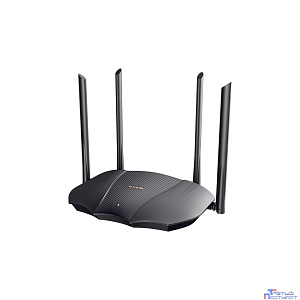 TENDA TX12 Двухдиапазонный гигабитный Wi-Fi 6 роутер AX3000, до 574 Мбит/с на 2,4 ГГц + до 2402 Мбит/с на 5 ГГц, LAN 2 x 1Гбит/с, WAN 1 x 1Гбит/с, 4 антенны