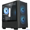 XASTRA Корпус A400M 3ARGB-C6 Black mATX/ Mesh/ Screwless TG+Mesh/2x140mm + 1x120mm FC ARGB PWM fans/Argb+PWM HUB 6port/ A400M-2FC14A-1FC12A-C6